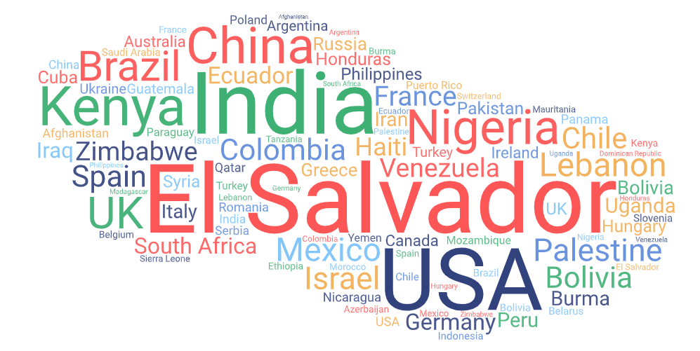 Wordcloud Countries with the highest number of reports_03.01.2021